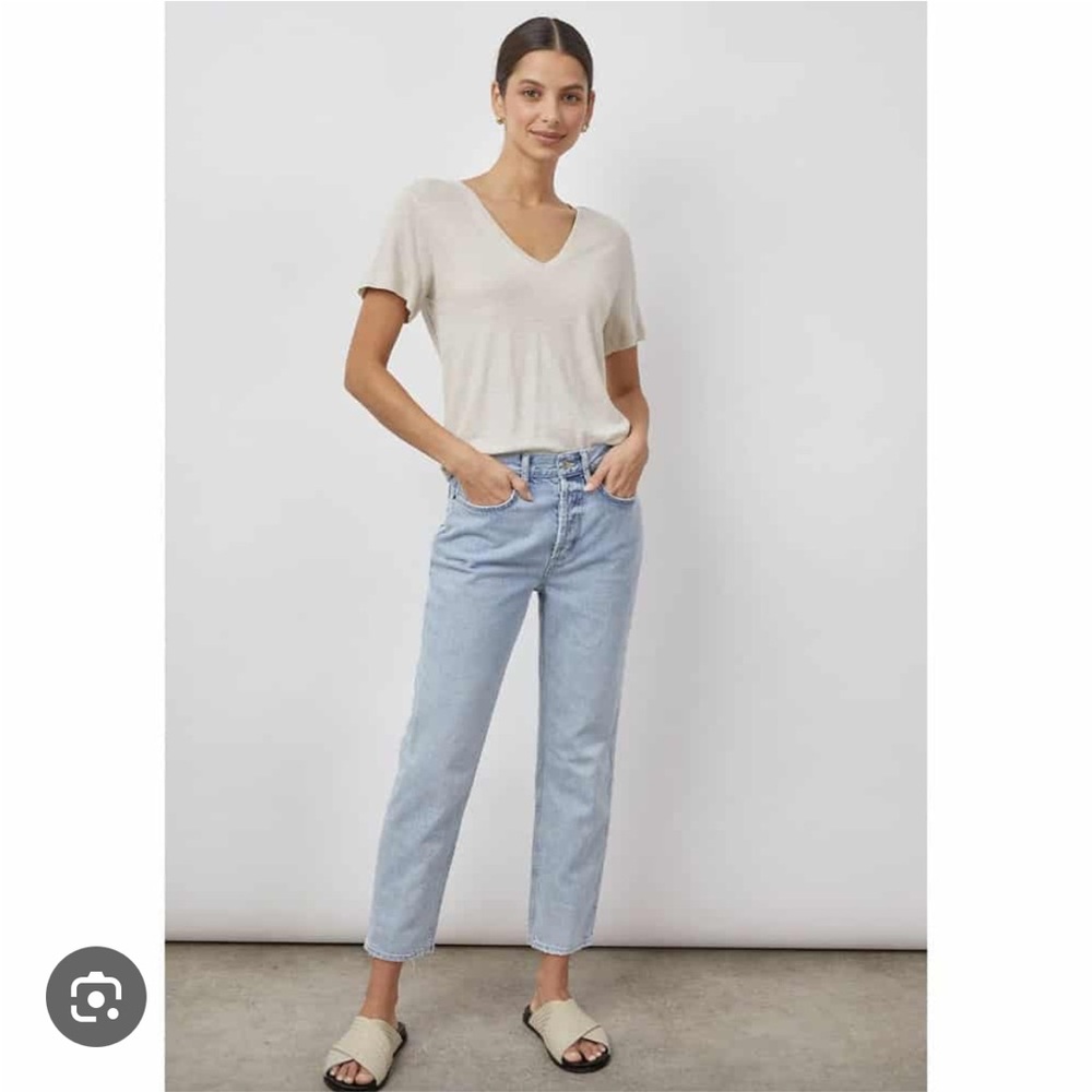 Rails the Melrose Classic Slim Straight Leg Jeans High Rise Button Fly - Picture 1 of 14